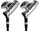 Senior Mens Rife Golf 812s Offset #13, #15 Mature Fairway Metal Wood Clubs Set