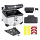 45L Motorcycle Top Case Scooter Luggage Storage Trunk Rear Tour Tail Box Silver