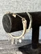 2 Lot American Eagle GUESS Rose Gold & Rhinestone Padlock Key Charm Bracelet