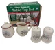 Royal Seasons 5-Piece Stoneware Table-Top Set Snowman Holiday Christmas Decor