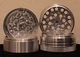 Sharpstone 5 Piece Hard Top Herb / Tobacco SILVER Grinder 2.25" AUTHENTIC