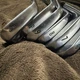 USED 9pc Miura Giken CB-1006 Iron Set 3-P/S Dynamic Gold X100 Forged Japan RH