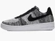 Nike Air Force 1 Flyknit 2.0 Shoes Black Pure Platinum AV3042 Mens Size 8 NEW