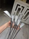 MacGregor Tom Weiskopf 360cs Northwestern irons 3, 6, 7, 8, 9, S