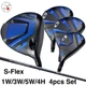 HONMA Golf Tour World TW767 Club Set 4pcs 1W/3W/5W/4H S-Flex Vizard EZ-C Shaft