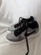 Nike Air Force 1 Flyknit 2.0 Shoes (Black/Black/White/Pure Platinum) size 6,5