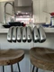 Used Left Handed Ping G440 Iron Set 5-U. Nippon AWT 3.0 Stiff Flex. Black Dot