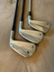Set Of 3 Taylormade Irons 4 5 7 P-790 & P-7MB Xtra Stiff Mitsubishi & KBS Shaft