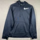 Nike Hoodie Sweatshirt Adult Medium M 1/4 Zip Pullover Blue Hooded 408102-476