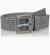 PGA Tour Golf Belt Mens Silicone Perforated Breathable Grey Small 30 to 32