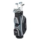 Tour Edge TE-200 Lady Edge Women's Complete Set Silver Blue Stand Bag Right Hand