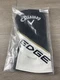 Callaway Edge Driver Black White Gold Head Cover Golf Club Headcover NEW