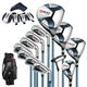 PGM Complete Golf Set for Men 12 Clubs R-Flex &Stand Bag Right Handed Beginner
