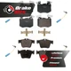 Front Rear Ceramic Brake Pads Wear Sensor Kit For 2019-2022 Mercedes-Benz GLC300