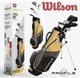 Wilson Profile JR Complete Golf Club Set Bag Yellow Ages 8-11 Left Handed NIB