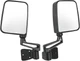 JDMSPEED Pair Driver and Passenger Side View Mirrors with Black Cover Compati