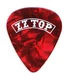 ZZ Top Logo VIP Red Pearl Guitar Pick - 2017 Tour
