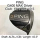 PING G400 MAX Driver 1W Driver 10.5 45.5" ALTA J CB Regular Right-Handed
