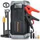5000A Car Jump Starter with Air compressor Booster Jumper Power Bank Car Battery