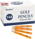 Madisi Golf #2 HB Half Pencils, 3.5" Mini Pre-Sharpened, 144 Count