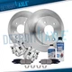 Rear Disc Rotors Calipers &Brake Pads Kit for 2003-2005 Infiniti G35 Nissan 350Z