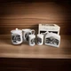 Currier & Ives Museum Of City Of New York 5 Piece Stoneware Table Top Set NIB