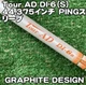 Graphite Design TOUR AD DI-6 S Stiff Driver Shaft 44.375 Inches PING Sleeve