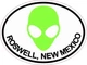 4in x 3in Green Alien Oval Roswell Sticker Car Truck Vehicle Bumper Decal