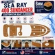 1994-1999 Sea Ray 400 Sundancer EVA Boat Flooring Custom Fit Faux Teak Deck Mat