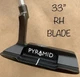 PYRAMID PUTTER BLADE AZ-1 33&rdquo; MRH MILLED GROOVE GRIP PUTTER with COVER