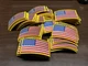 US American Flag Patch Military Forward Facing Shoulder Sew On 3.5" X 2 Lot 62