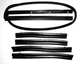 NEW! 1965 - 1968 Mustang Convertible Top 5 Piece Weatherstrip Kit Header, Sides