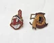 Cleveland Indians Lapel Pin Chief Wahoo 50th Anniversary  & Chief Wahoo