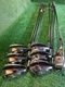 NICE LH!! Cobra T-Rail 2023 5-G Hybrid Iron Set~KBS Stiff Flex Steel~GP Grips