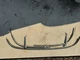 1955 1956 Ford Customline Set  REAR Windshield top trim molding  5 Piece