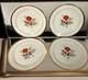 American Limoges Triumph Vermillion Rose 22K Gold Luncheon Plate 9-1/2" Lot 4