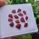 20 Ct 5.8x8-7x10 MM Natural Smooth Top Quality Red Garnet Fancy  13 Piece Lot