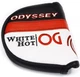 Odyssey Golf White Hot OG Mid Mallet Putter Head Cover White Black
