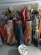 Golfers Delight! Titleist and Various Brand 3-Leather Bags w/Golf Iron Sets! 