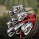 NICE! Ping G400 Iron Set 4-UW White Dot +1" AWT 2.0 Stiff Steel RH Dri-Tec Grips