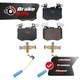 Front Ceramic Brake Pads Wear Sensor Kit For 2019-2022 Mercedes-Benz GLC300 2.0L
