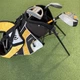 Maxfli Rev 1 Youth Golf Bag Stand & Clubs Driver, 9 Iron and Putter RH Read