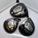 Titleist 910 D2 9.5&deg; 910F 13.5&deg; 15&deg; Driver Fairway Wood Heads Set RH Used Good