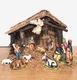 VTG 13 piece Italian Nativity Figurines Stable Creche ITALY Sheep are Fontanini