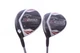 LEFTY Callaway X Hot 3 Deep 3W, 5W Fairway Wood Set Graphite Shaft Regular