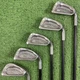 Ping ISI Iron Set 6-PW Green Dot Aldila 350 Series Stiff Flex WORN GRIPS