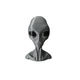 6&rdquo; Gray Alien Head Bust &ndash; Ultra Smooth 3D Printed PETG &ndash; UFO Roswell Style
