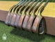 Used RH Ping Orange Dot Eye 2 Beryllium Copper Irons 3-PW Stiff Steel Golf Set