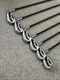 6 Ping G410 Black Dot Iron Set 7 8 9 S W U w/ Alta CB R AWT Shafts Golf Pride