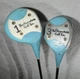 NORTHWESTERN GOLF CO DRIVER SET PRO BILT 3525 BLUE FAIRWAY WOOD #1 & #3